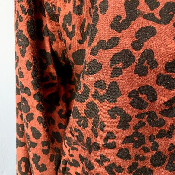 BeachLunchLounge Rumba Red Leopard Print Bomber Jacket - Picture 8 of 10